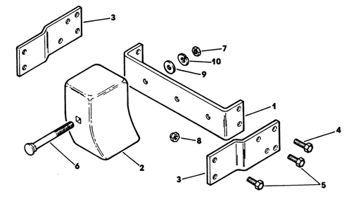 Weight Kit Diagram and Parts List for 62542C (K00000001-K99999999)(1991) Lawn Boy Lawn Tractor